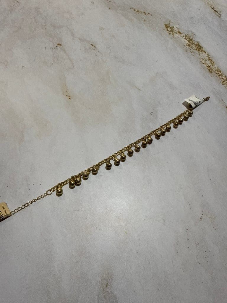TOBILLERA DORADA CON BOLA
