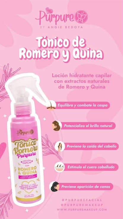 TONICO CAPILAR ROMERO Y QUINA PURPURE