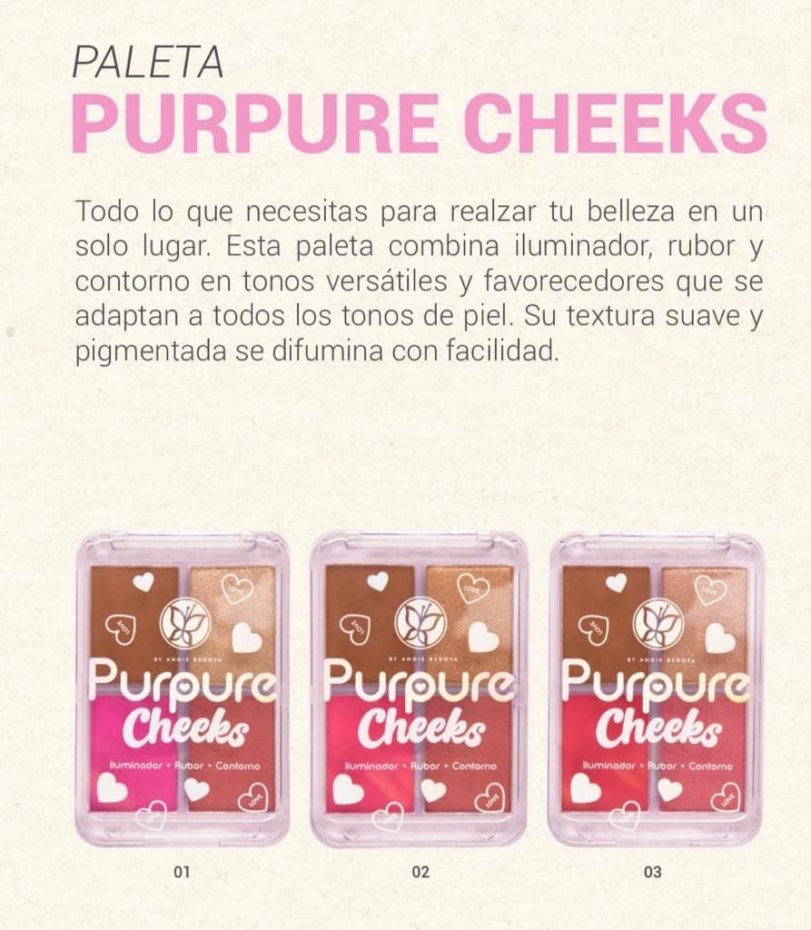 PALETA X4 CHEEKS PURPURE