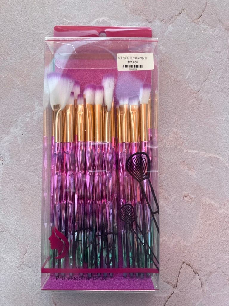 SET PINCELES DIAMANTE X20