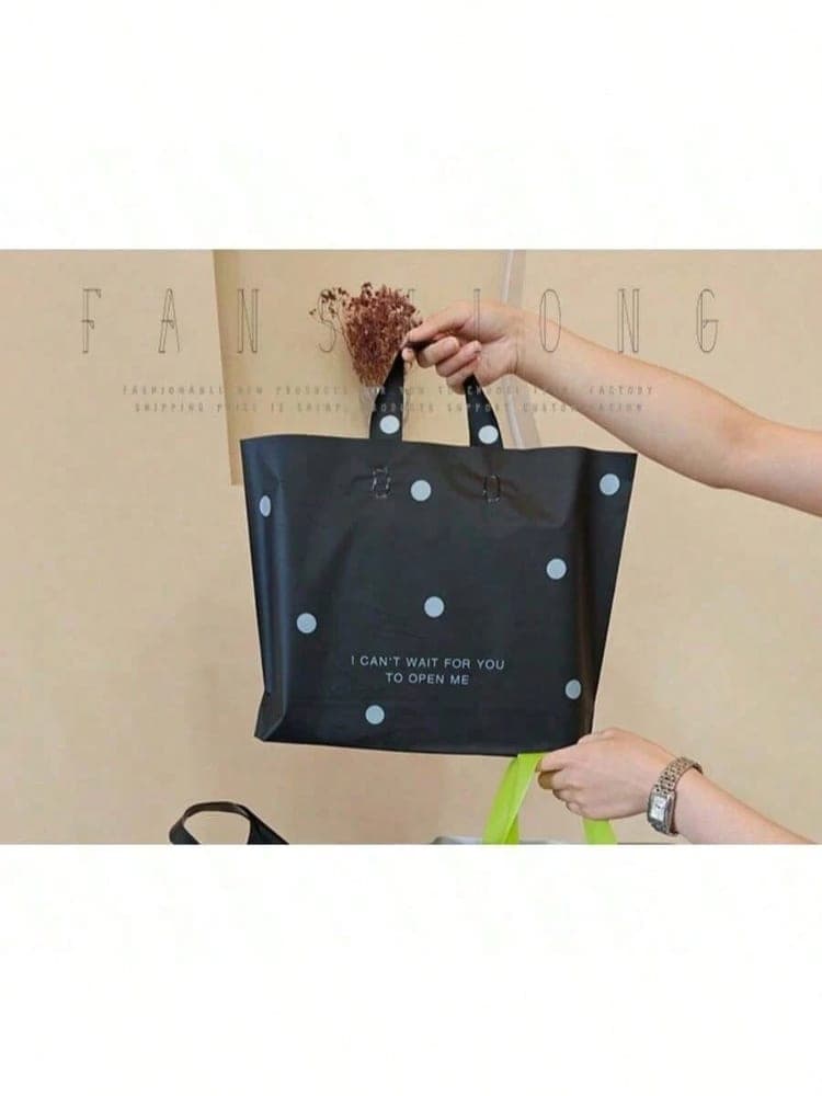 BOLSAS DE REGALO PLASTICO NEGRA