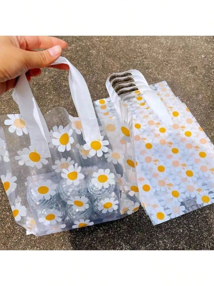 BOLSAS DE REGALO PLASTICO MARGARITAS