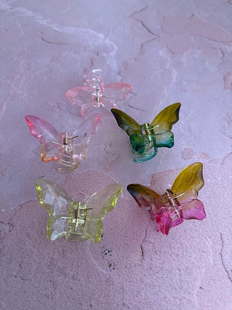 GANCHO MARIPOSA CRISTAL PEQUEÑO
