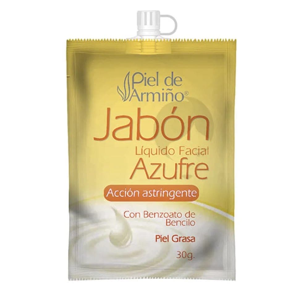 JABON LIQUIDO FACIAL AZUFRE PIEL DE ARMIÑO SOBRE